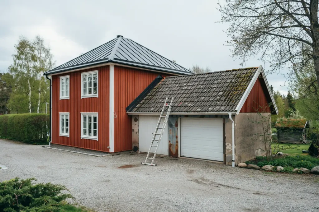 byta garagetak utan verraskningar s planerar du r tt fr n f rsta kontroll till f rdigt tak